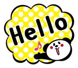 Panda is instead of troublesome to type. sticker #2998572