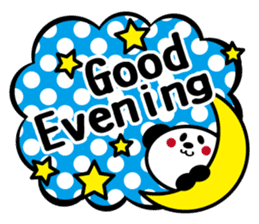 Panda is instead of troublesome to type. sticker #2998573