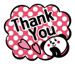 Panda is instead of troublesome to type. sticker #2998576