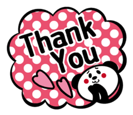 Panda is instead of troublesome to type. sticker #2998576