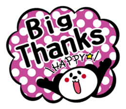 Panda is instead of troublesome to type. sticker #2998577