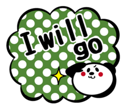 Panda is instead of troublesome to type. sticker #2998578
