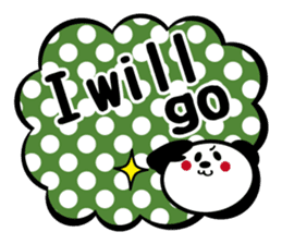 Panda is instead of troublesome to type. sticker #2998578