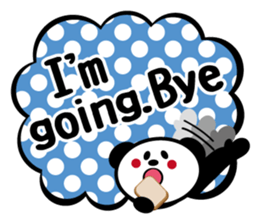 Panda is instead of troublesome to type. sticker #2998579