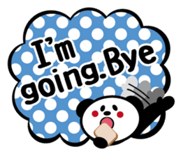 Panda is instead of troublesome to type. sticker #2998579