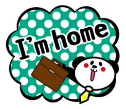 Panda is instead of troublesome to type. sticker #2998581