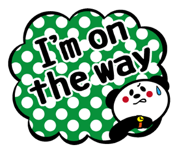 Panda is instead of troublesome to type. sticker #2998583