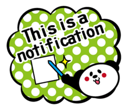 Panda is instead of troublesome to type. sticker #2998588