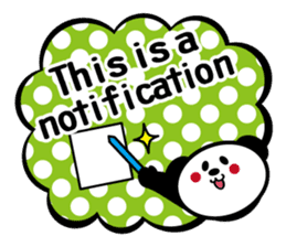 Panda is instead of troublesome to type. sticker #2998588