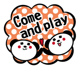 Panda is instead of troublesome to type. sticker #2998590