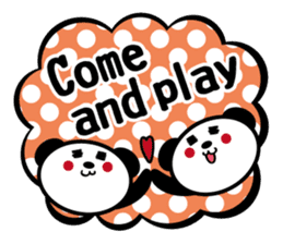 Panda is instead of troublesome to type. sticker #2998590