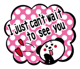 Panda is instead of troublesome to type. sticker #2998591