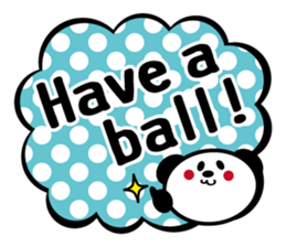 Panda is instead of troublesome to type. sticker #2998592