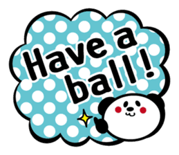 Panda is instead of troublesome to type. sticker #2998592