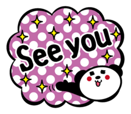 Panda is instead of troublesome to type. sticker #2998593