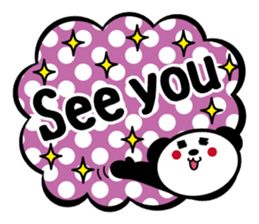 Panda is instead of troublesome to type. sticker #2998593