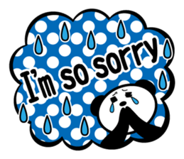 Panda is instead of troublesome to type. sticker #2998595