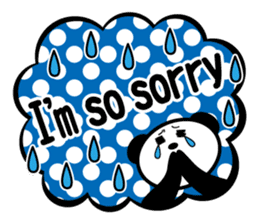 Panda is instead of troublesome to type. sticker #2998595