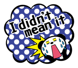 Panda is instead of troublesome to type. sticker #2998596