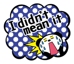 Panda is instead of troublesome to type. sticker #2998596