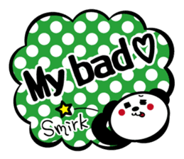 Panda is instead of troublesome to type. sticker #2998598