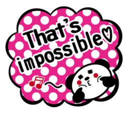 Panda is instead of troublesome to type. sticker #2998599