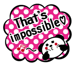 Panda is instead of troublesome to type. sticker #2998599