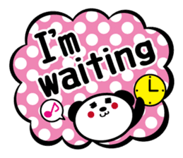 Panda is instead of troublesome to type. sticker #2998602