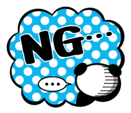 Panda is instead of troublesome to type. sticker #2998604