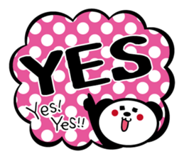 Panda is instead of troublesome to type. sticker #2998605