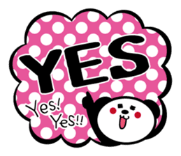 Panda is instead of troublesome to type. sticker #2998605