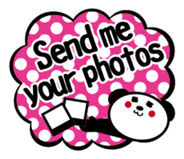 Panda is instead of troublesome to type. sticker #2998610