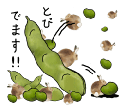 Unwind rabbit weather sticker #2998799