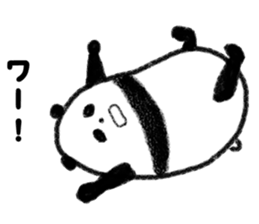 one word message panda sticker #2999197