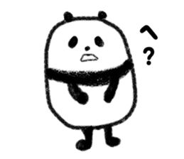 one word message panda sticker #2999203