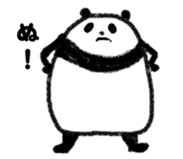 one word message panda sticker #2999204