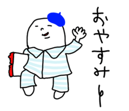 The Ghost with beret2 sticker #3000058