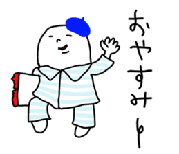 The Ghost with beret2 sticker #3000058