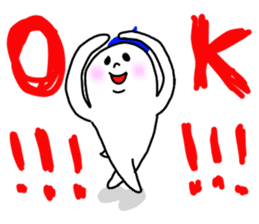 The Ghost with beret2 sticker #3000061