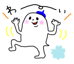The Ghost with beret2 sticker #3000063