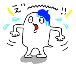The Ghost with beret2 sticker #3000065