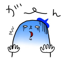 The Ghost with beret2 sticker #3000066