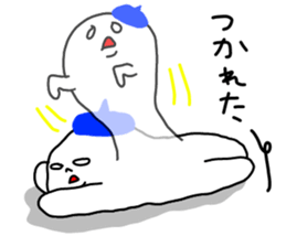 The Ghost with beret2 sticker #3000076