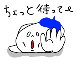 The Ghost with beret2 sticker #3000084