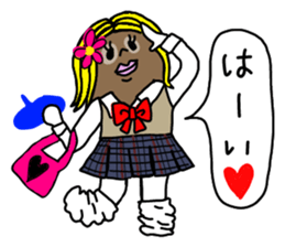 The Ghost with beret2 sticker #3000086