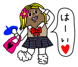 The Ghost with beret2 sticker #3000086