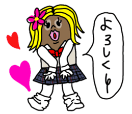 The Ghost with beret2 sticker #3000087