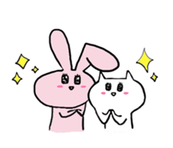 Neko&Usasan sticker #3000174