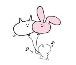 Neko&Usasan sticker #3000176