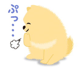 The tiny Pomeranian puppy 2 sticker #3000307